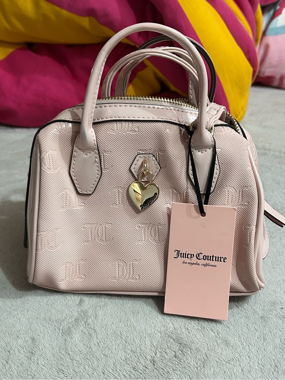 Juicy Couture Pink Clay Mini Speedy Crossbody Bag NWT